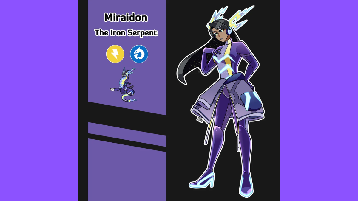 A fan-made character that resembles Miraidon.