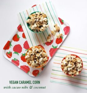 Caramel Chocolate Vegan Popcorn - Twin Stripe