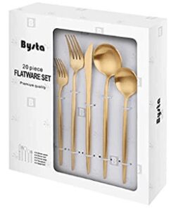 18 Best Dishwasher Safe Gold Flatware 2023 - Affordable Gold Cutlery 16