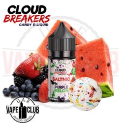 PURPLE MELON CLOUD BREAKERS 30ML SALT NIC E-Juice 70% VG 30% PG Made in the USA Available nic: 30mg 50mg