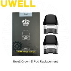 The Uwell Crown D Pod replacement Best Pod Kits Crown D Vape, sold in packs of two, and compatible with the Uwell PA coil range of both MTL and DTL coils Buy Best Online Vape Shop In Dubai Uaevapeclub.net