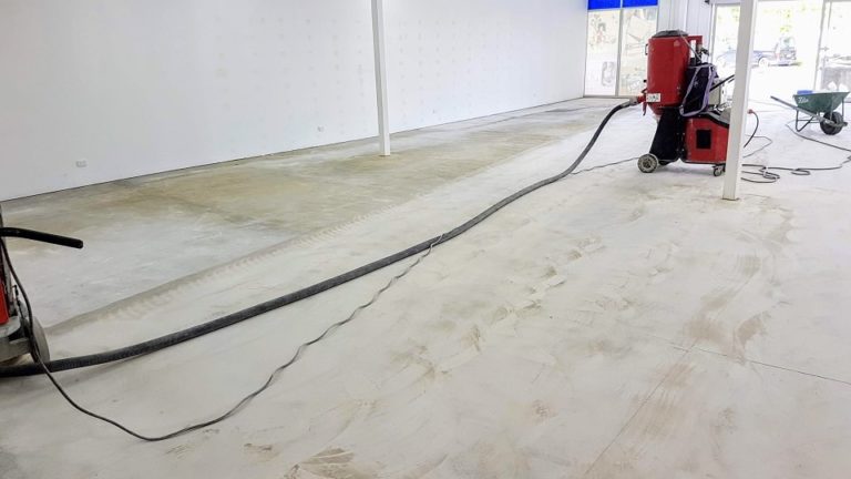 concrete grinding floor glue
