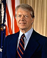 Photographic portrait of Jimmy Carter