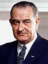 Photographic portrait of Lyndon B. Johnson