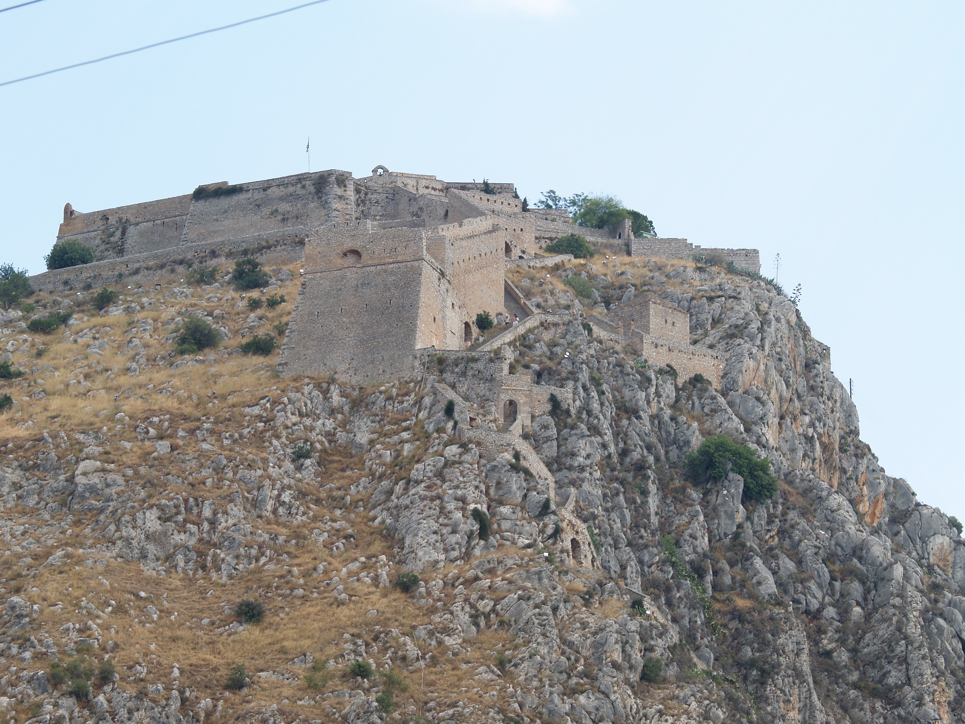 Great walls of Palamidi Fortress