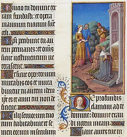 De profundis (Psalm 130), in Les Très Riches Heures du duc de Berry, Folio 70r, held by the Musée Condé, Chantilly