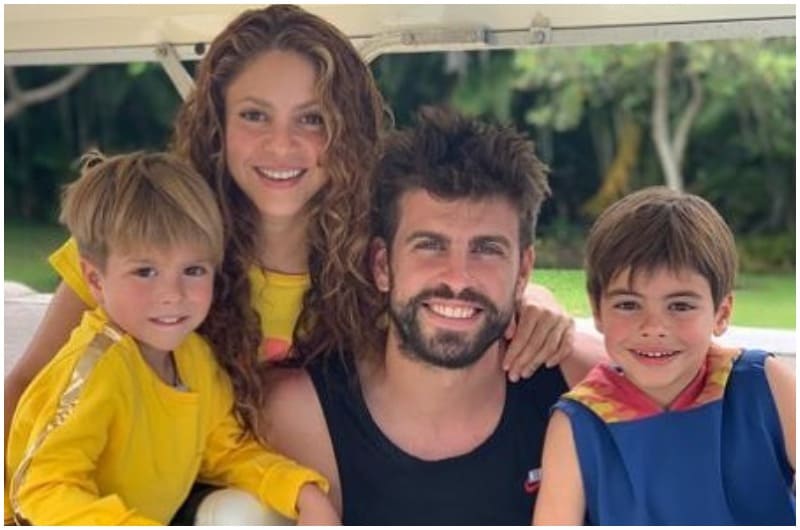 Shakira, Piqué y sus hijos son una linda familia 