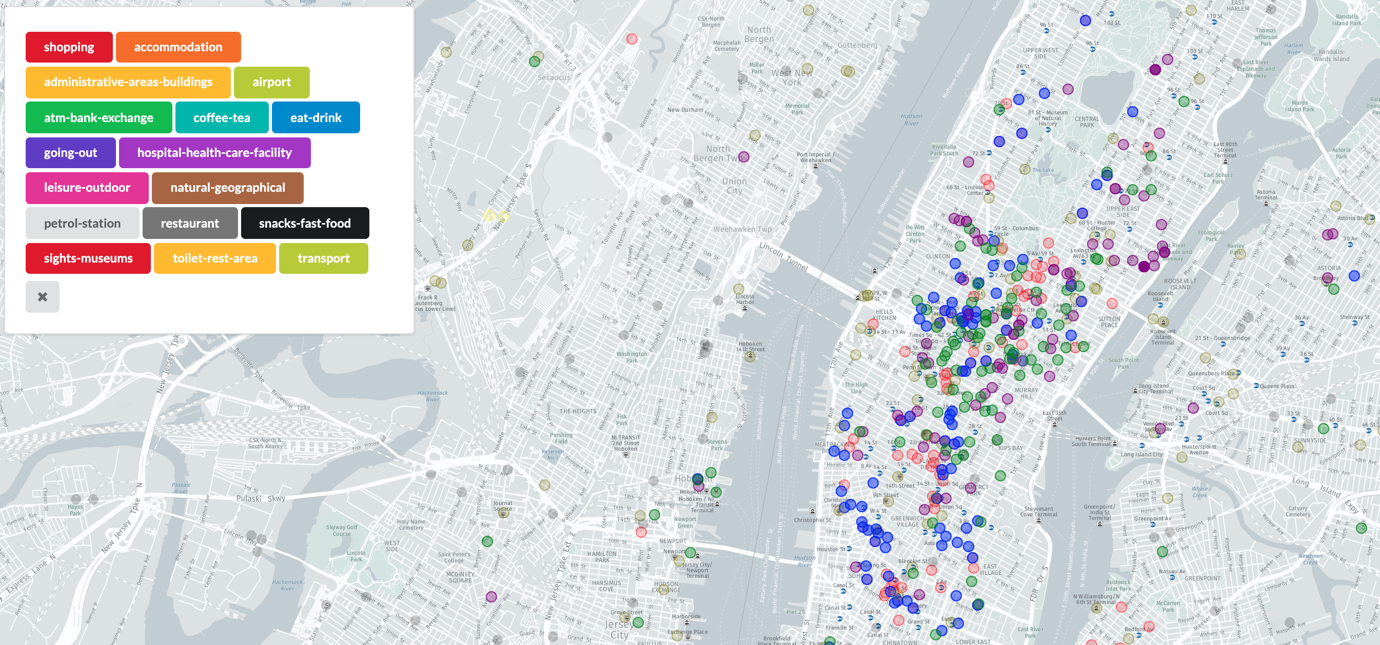 Some places on the map! Some places on the map