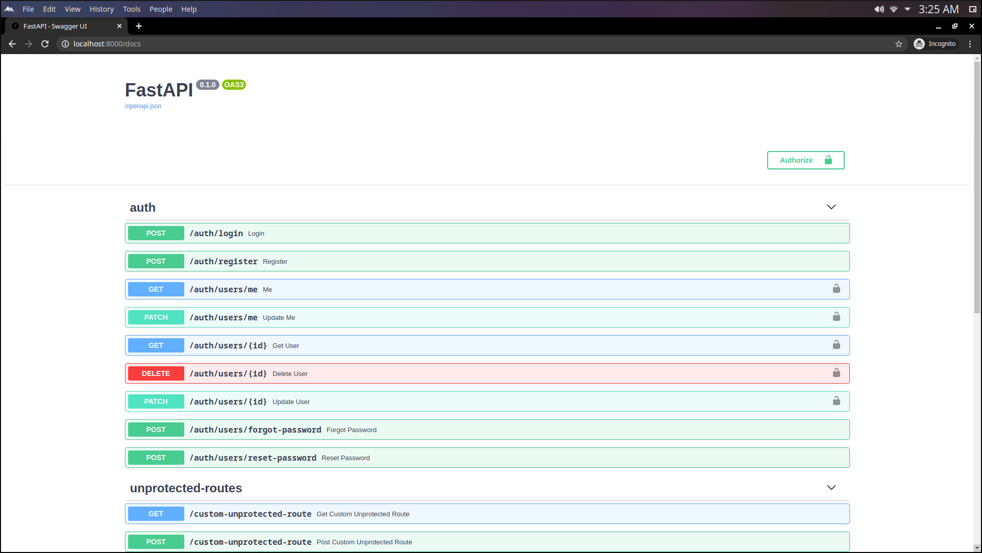 Swagger UI API Documentation