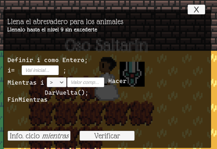 Completar while