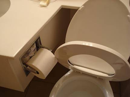 Toilet Roll Blocks Seat FAIL