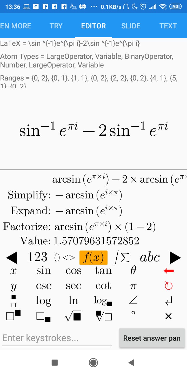 Analyzing an expression