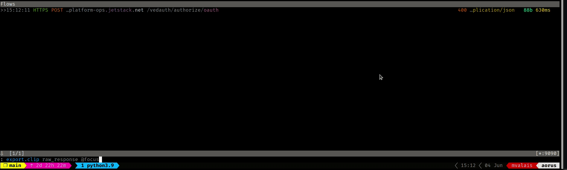 How to copy the response body of an HTTP request within mitmproxy