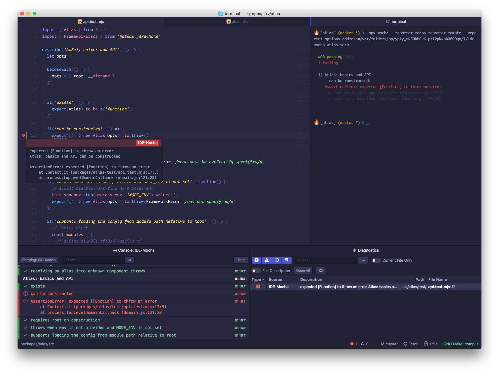 IDE-Mocha in action