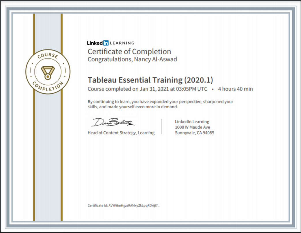 Tableau Essential Training