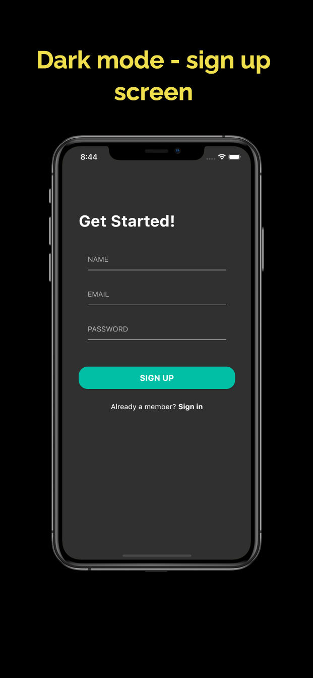dark sign up