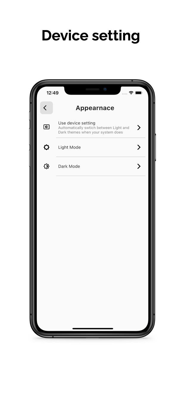 device setting