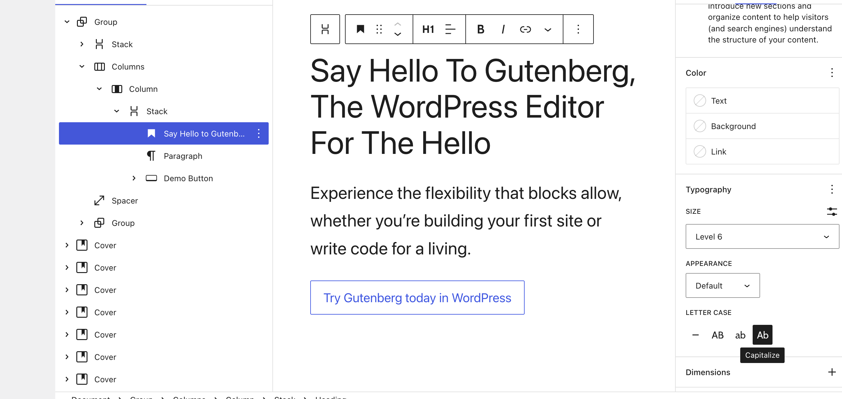 title-case-gutenberg