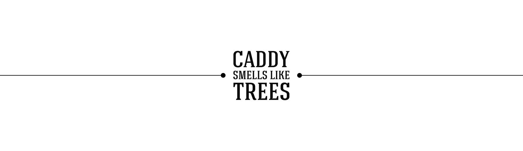 Caddy smells like trees logo