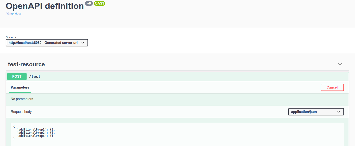 Request Body available (Version 1.3.0)