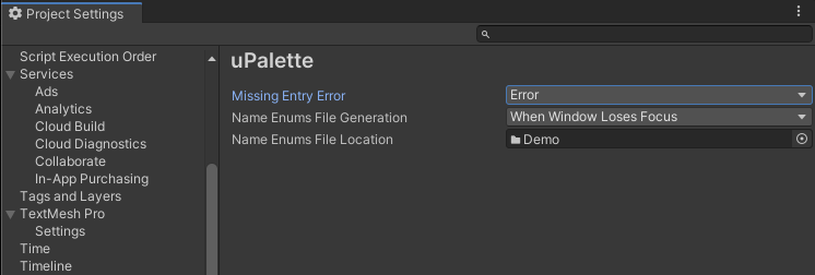 Missing Entry Error