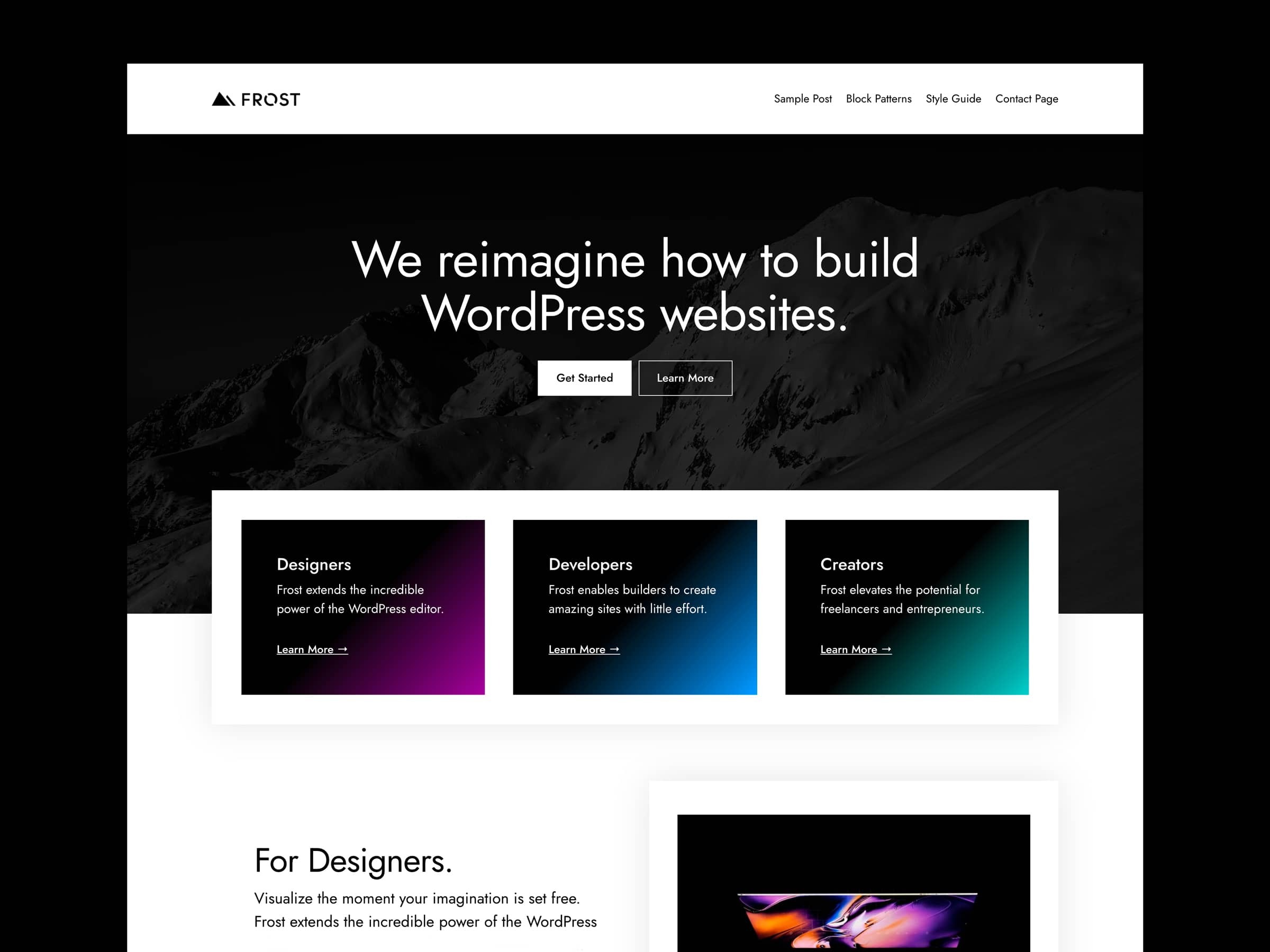 Frost for WordPress