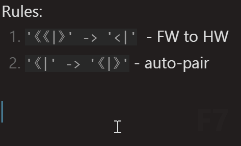 auto-pair and transformation