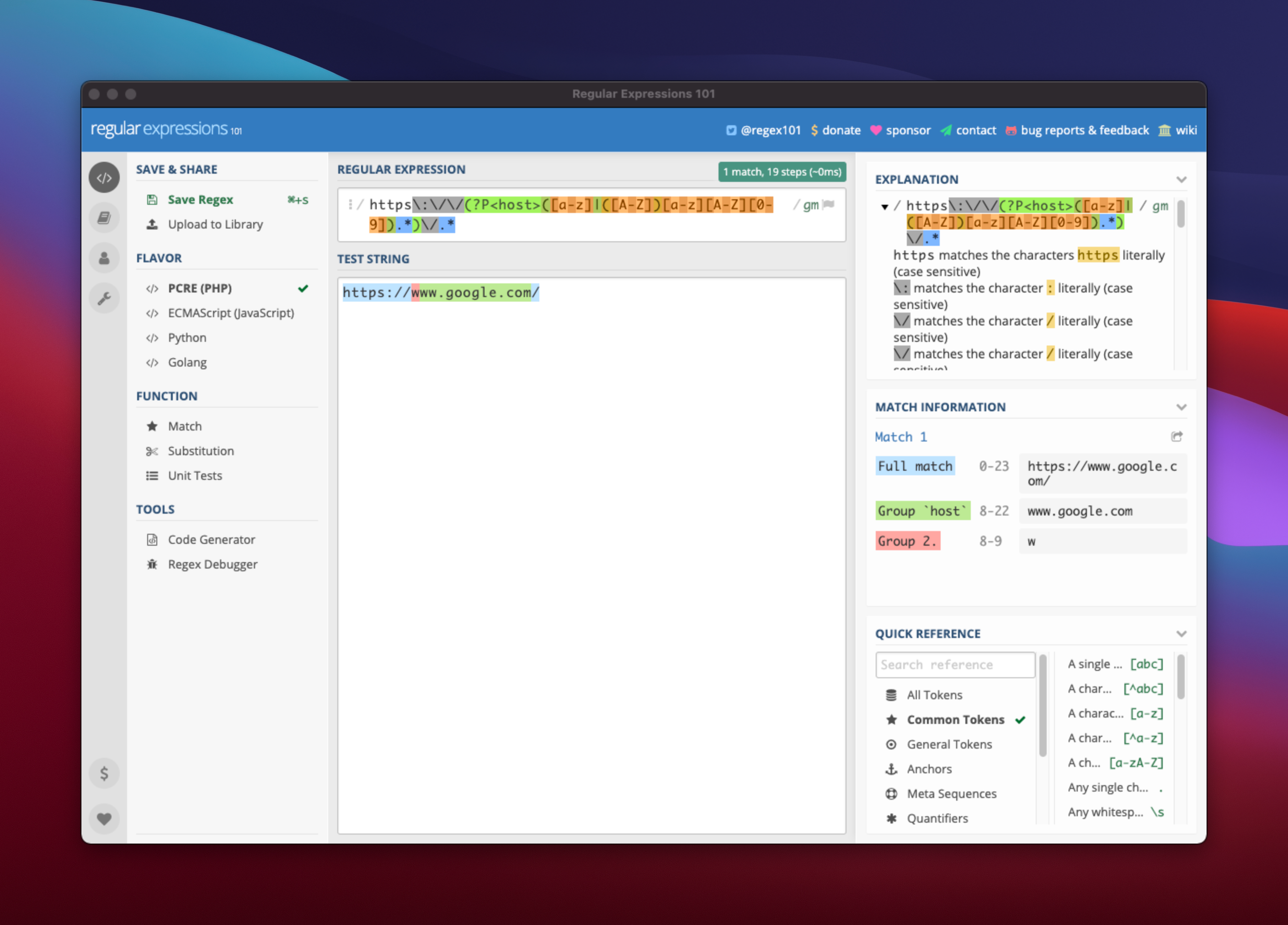 Regular Expressions 101