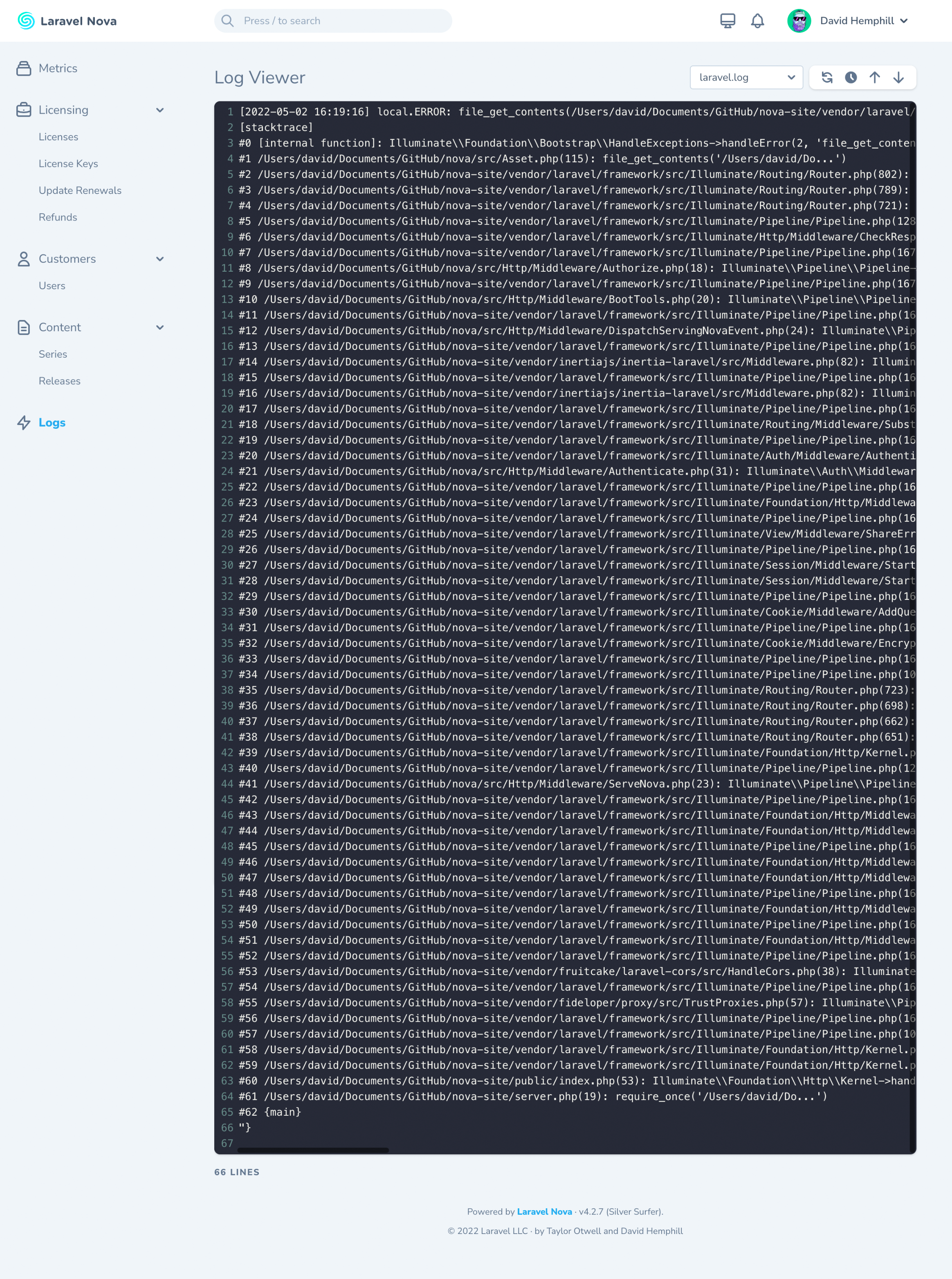 logviewer