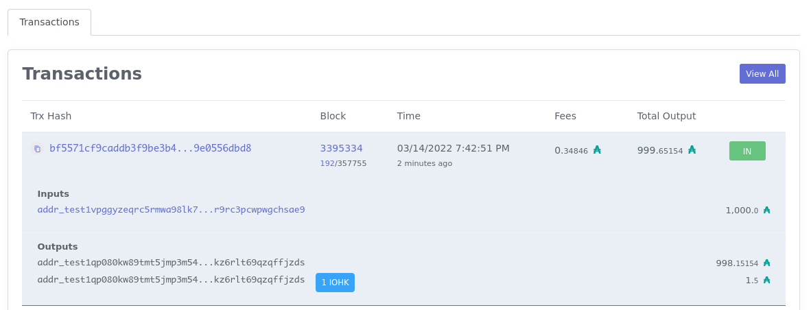 Screenshot 2022-03-14 at 19-45-18 Address addr_test1qp080kw89tmt5jmp3m54qnu5edxfjyh966ylezf0e2syzcw7h0jw8jsptmz6zgv45kzmhf9gn6l75t0xjkz6rlt69qzqffjzds - Cardanoscan