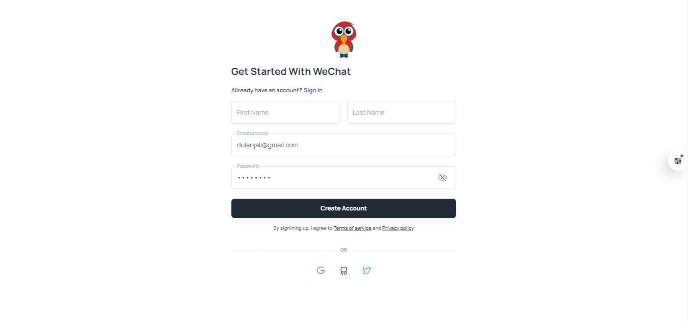 React js chat app 9