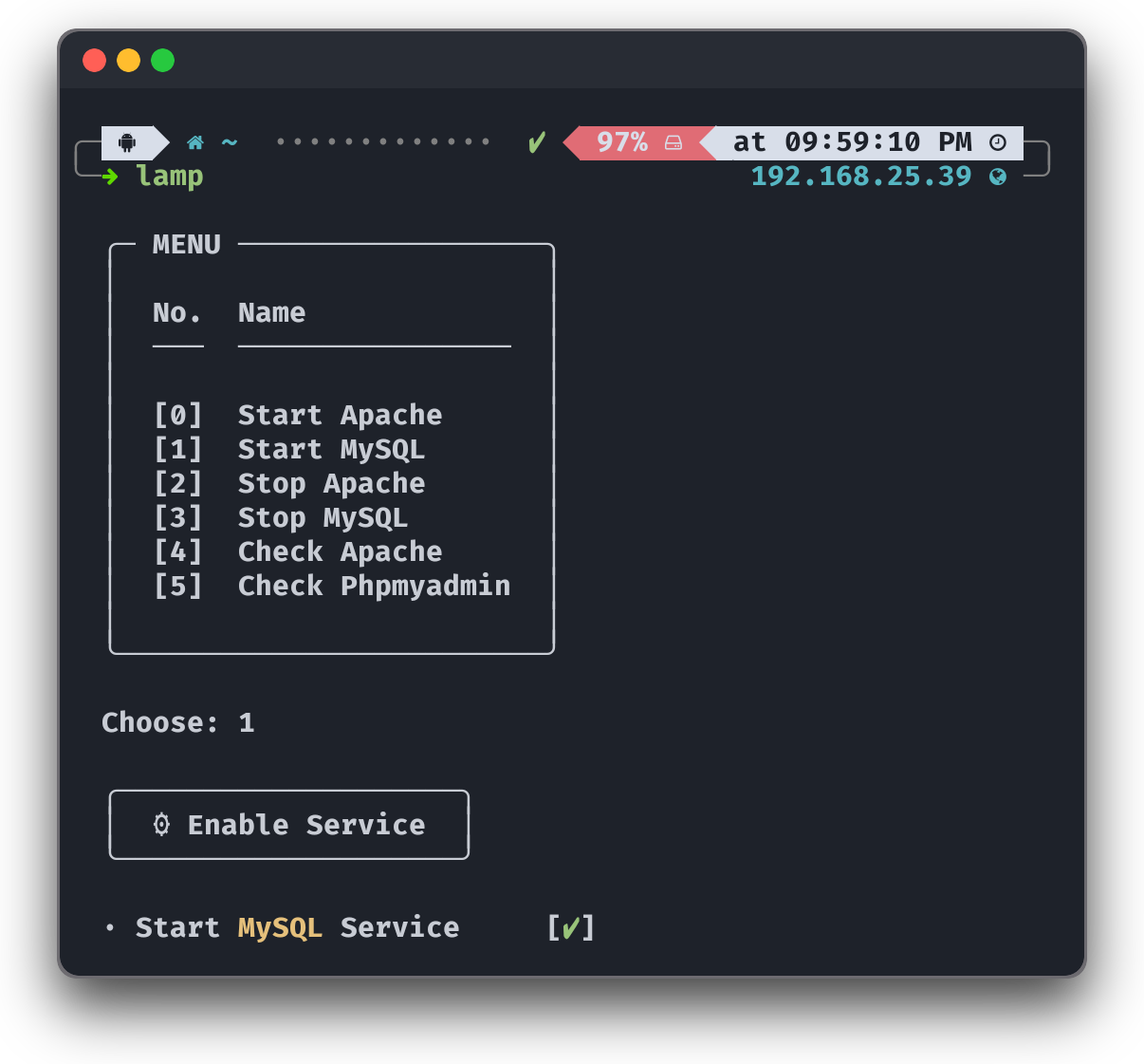 mysql-start