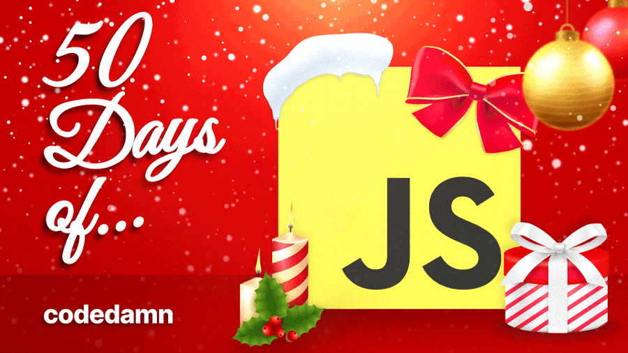 50 days of JS banner