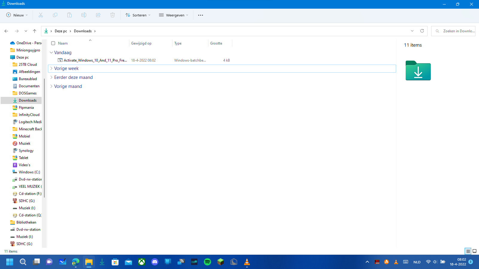 Downloads Folder With Batch File On Windows 11