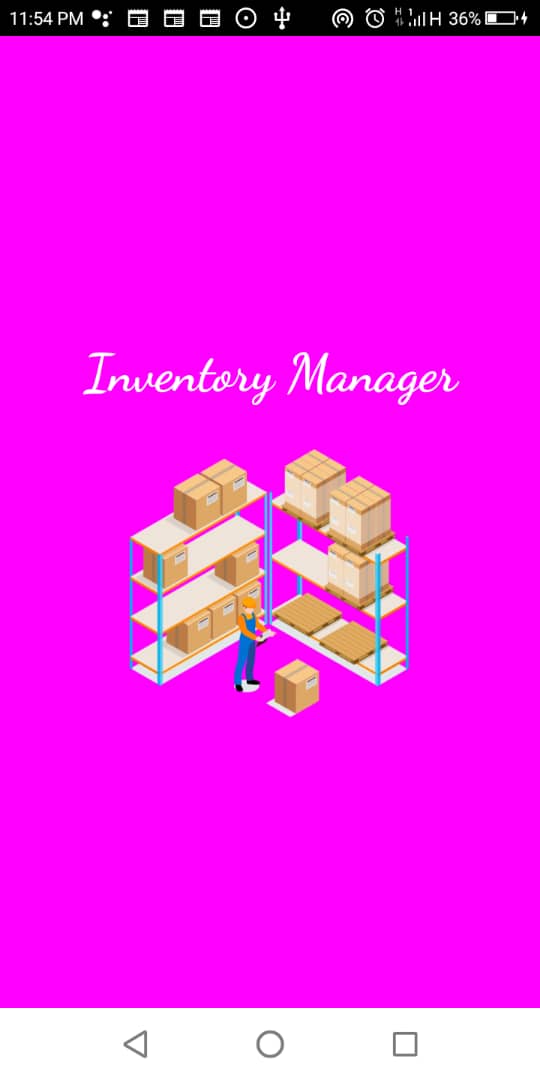 inventory splashscreen