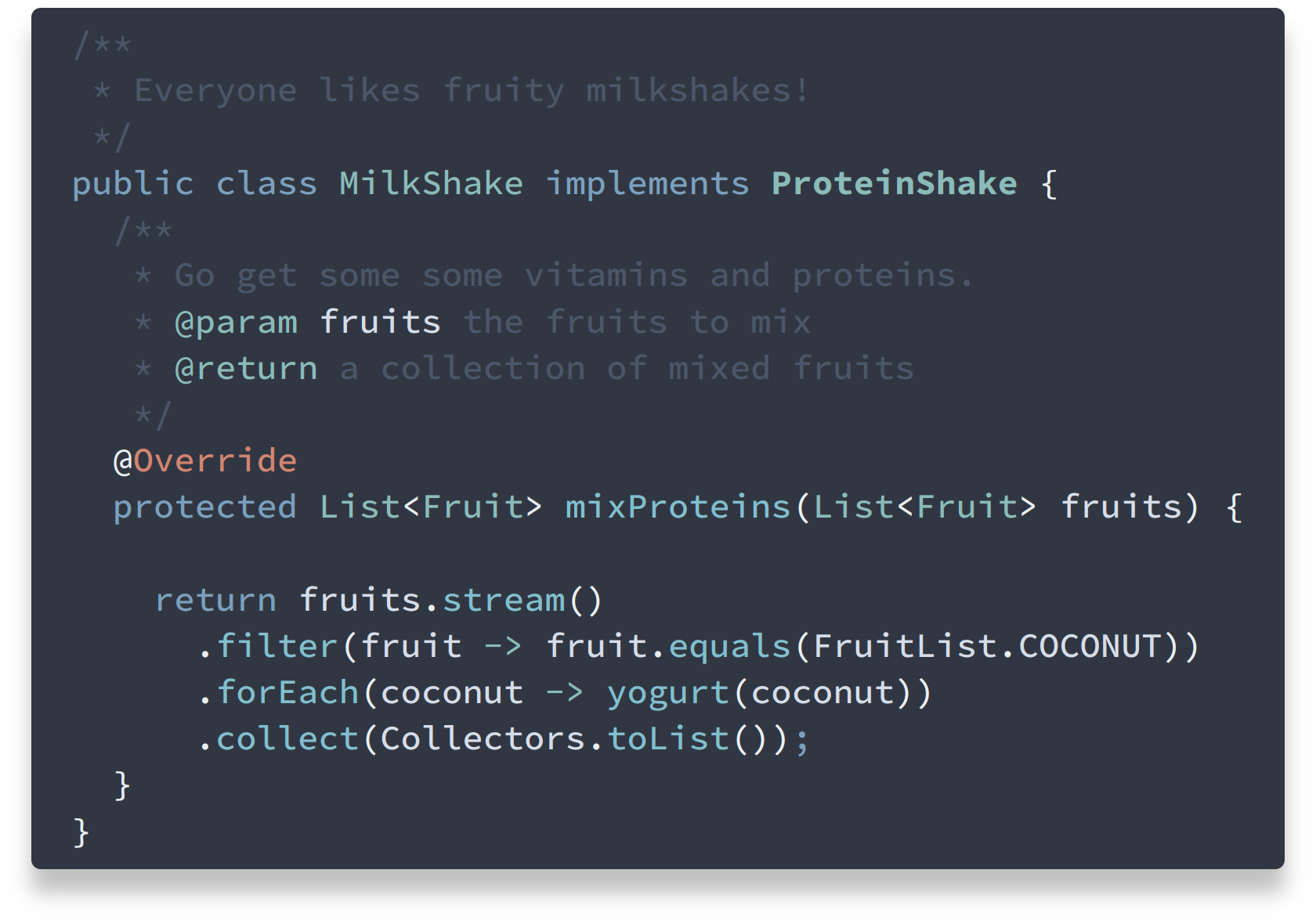 Nord highlight.js syntax before increased comment color brightness change