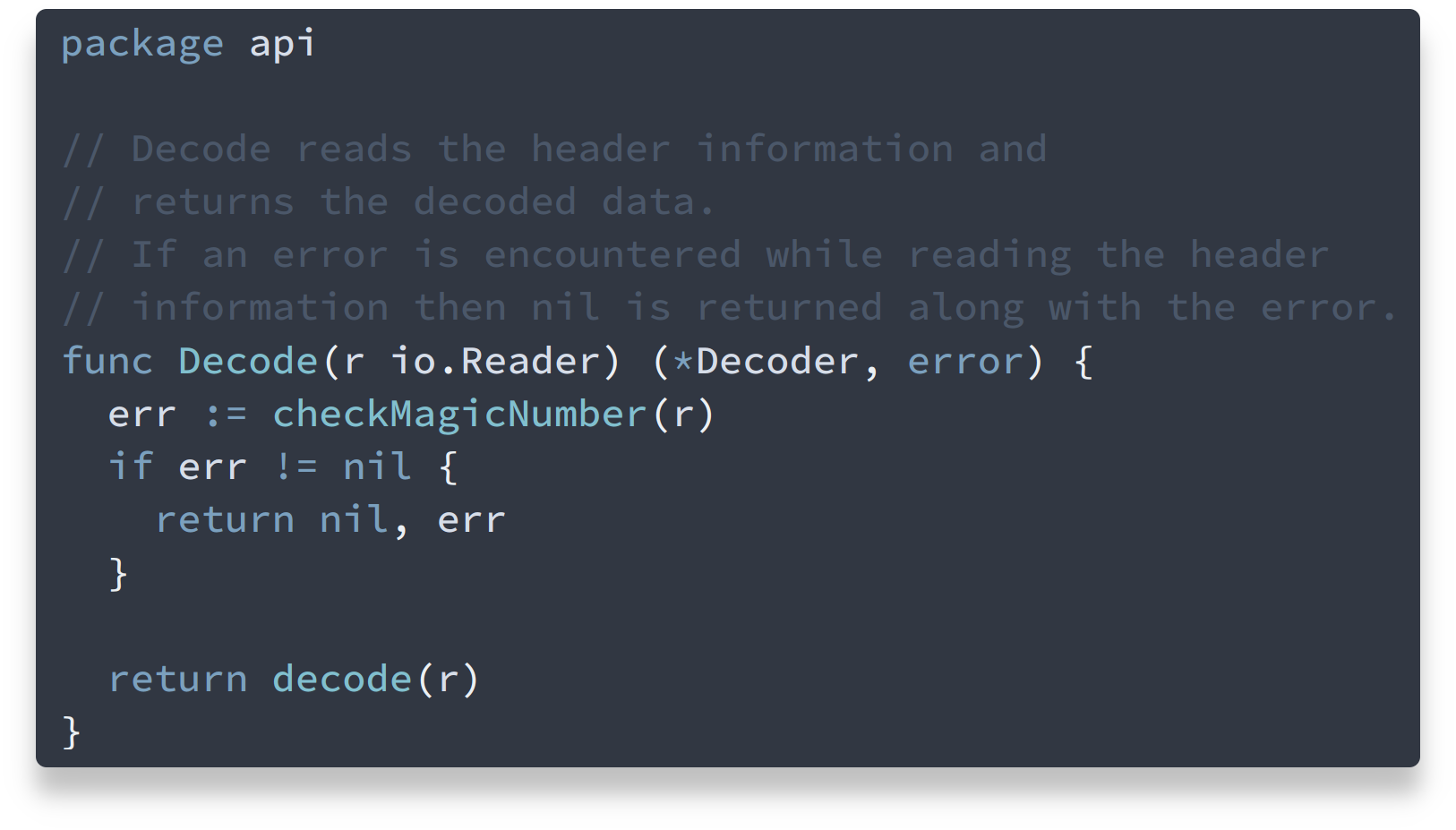 Nord highlight.js syntax before increased comment color brightness change