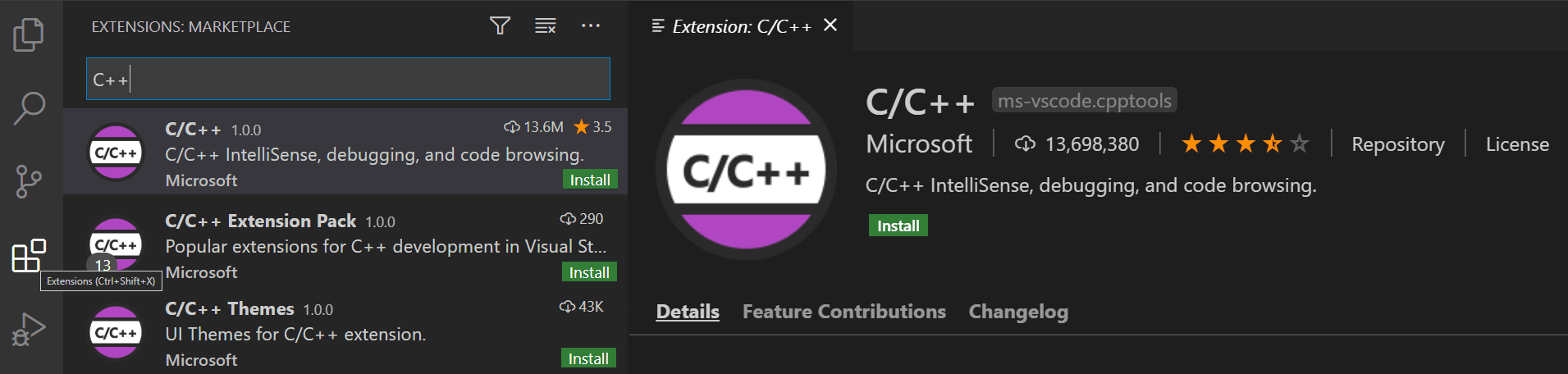 search-cpp-extension