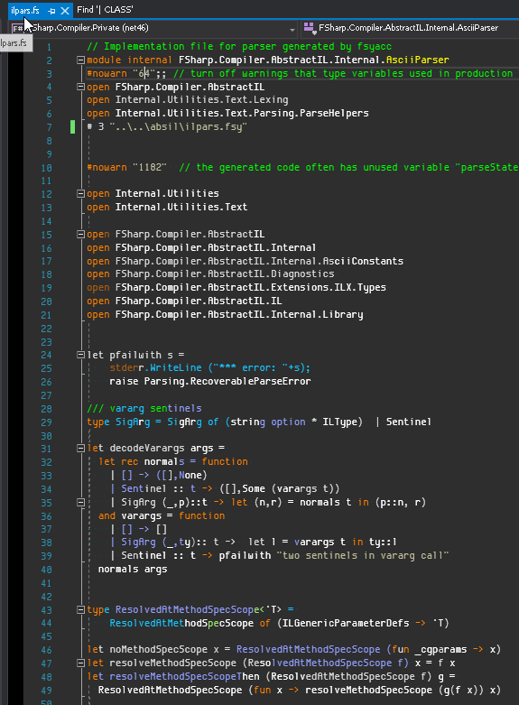 empty directive messing syntax coloring