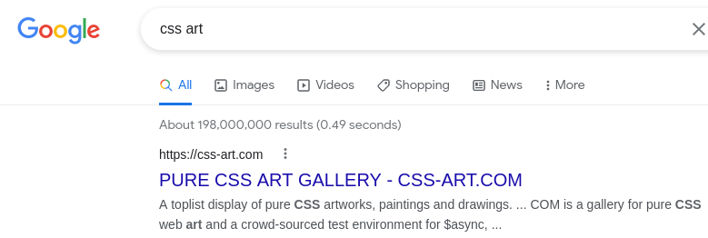 Screenshot_2021-09-30 css art - Google Search
