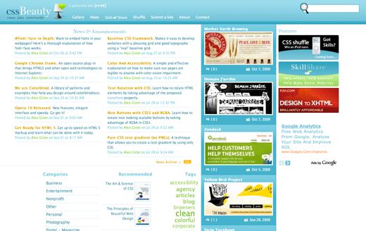 CSS Beauty website 2001 