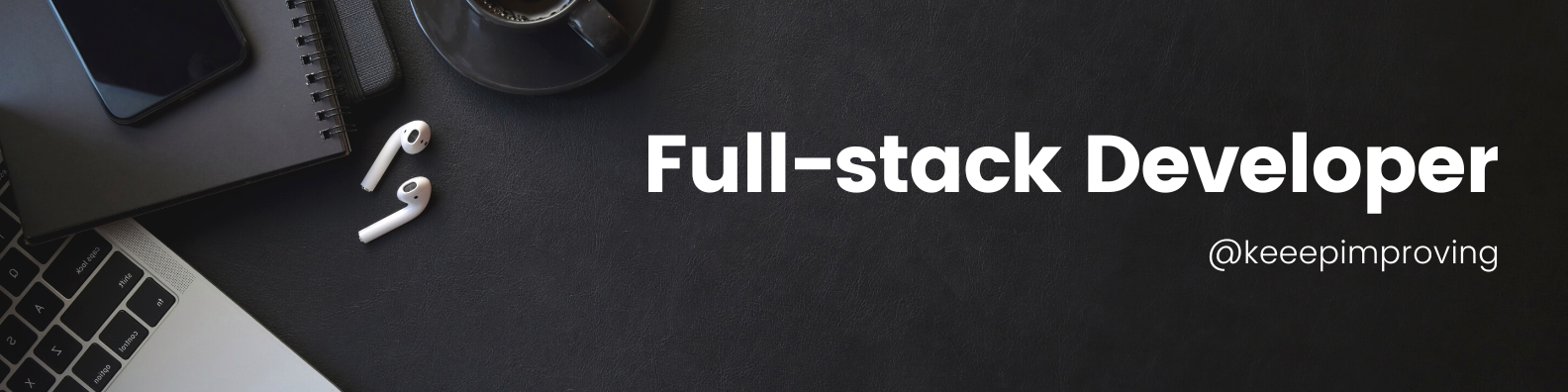 Black Minimal Motivation Quote LinkedIn Banner