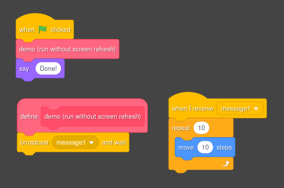 demo-run-without-screen-refresh