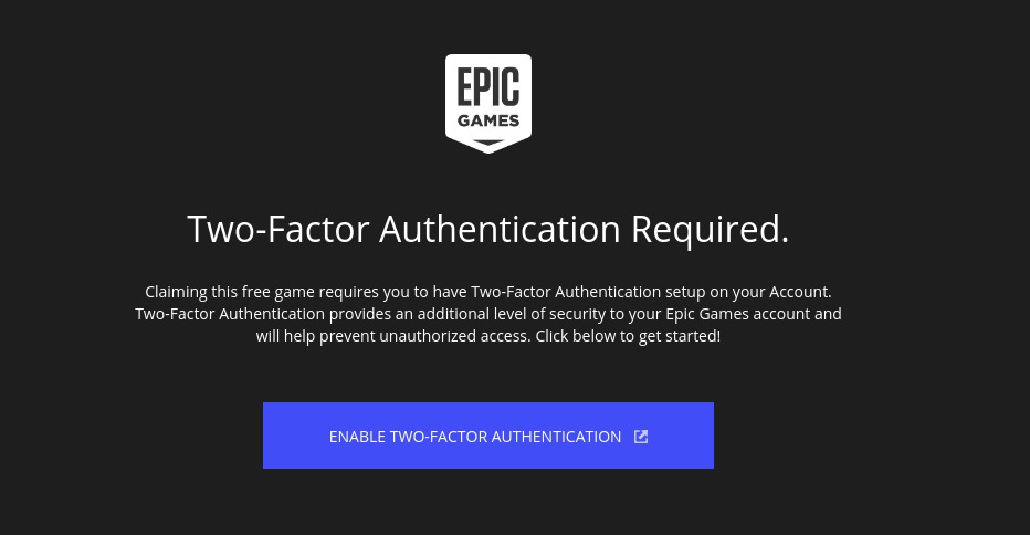 Authentication epic games