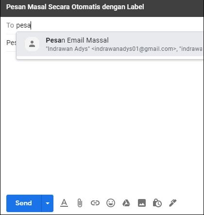 Send bulk email
