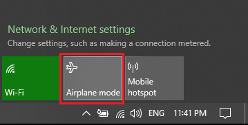Internet wifi connection