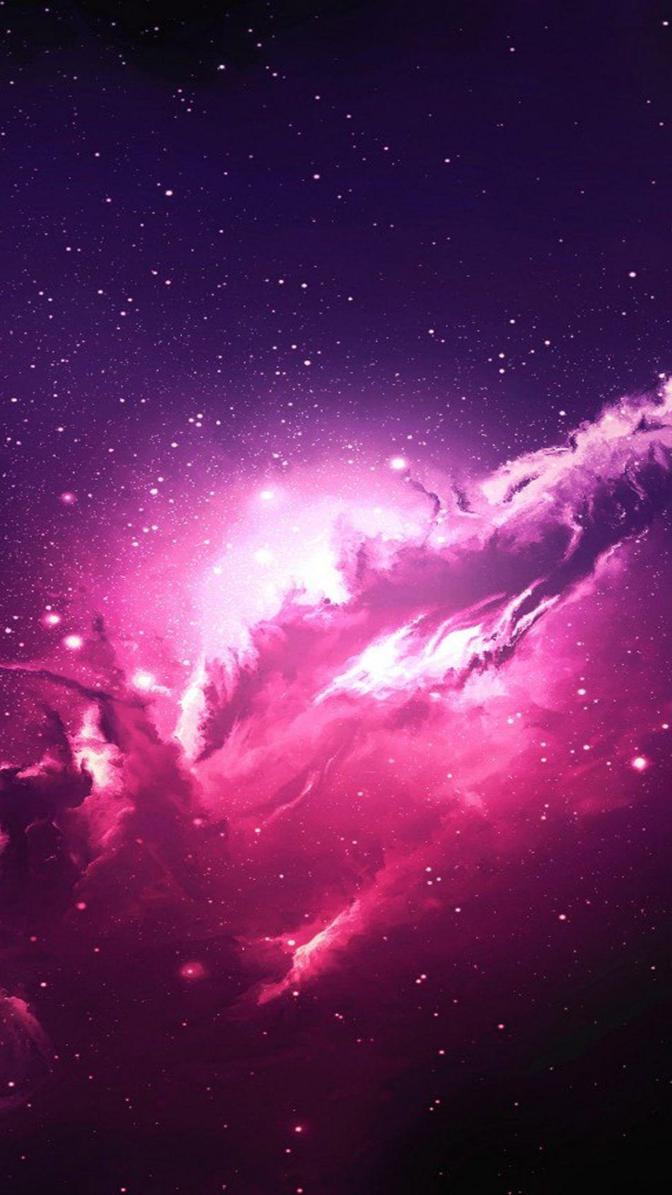 Galaxy Background Purple Pink