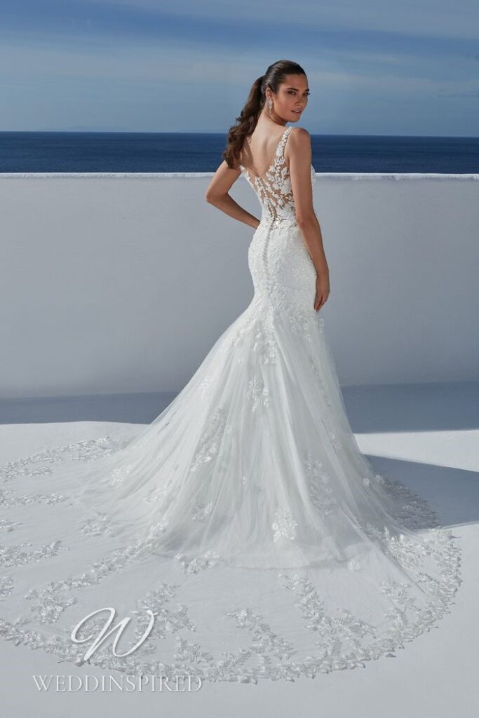 justin alexander wedding dress bailee lace mermaid