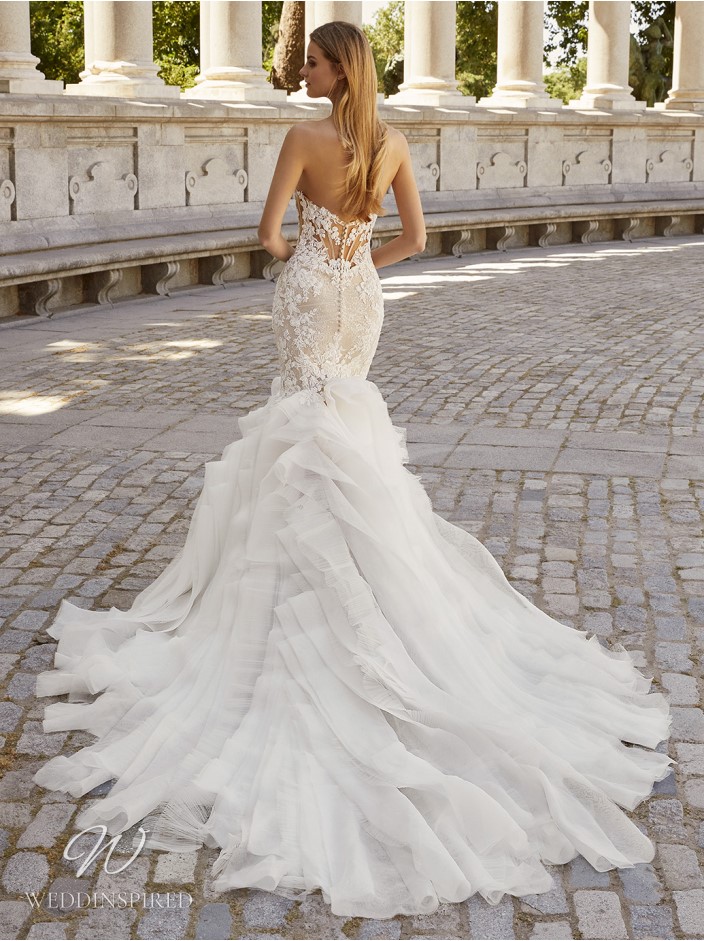 elysee atelier 2023 wedding dress atreides lace mermaid strapless ruffles