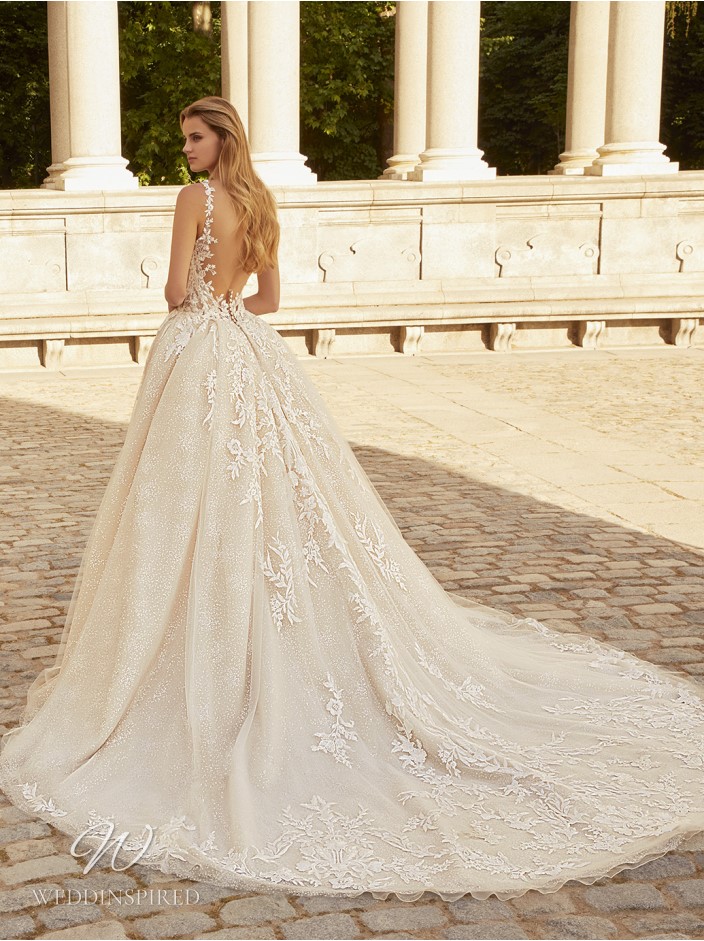 elysee atelier 2023 wedding dress rousseau lace princess backless